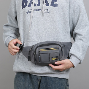 Men's Chest Bag Oxford Cloth Water Resistant Waist Pack Outdoor Sport Casual Shoulder Crossbody Bag Gray Black Green Blue - Product Image 3