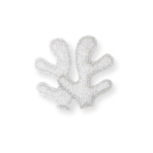 Adorno Navideño de Asta de Ciervo Ilan, 5.5x8mm, con Brillo Plateado, 2 Piezas, Accesorio Decorativo para las Fiestas - Product Image 1