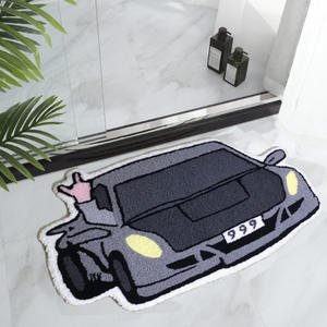 Tapis de voiture <span class=keywords><strong>pour</strong></span> enfants de sécurité certifié antidérapant en peluche en forme de véhicule tapis de bain salle de jeux chambre tapis de sol enfant en bas âge chambre décor idée <span class=keywords><strong>cadeau</strong></span> - Product Image 6