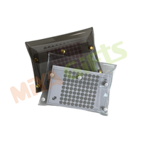 Personnalisé simple pas cher mini petit A5A6A7 clair transparent vinyle souple PVC pochette planificateur étui sac organisateur bouton pression