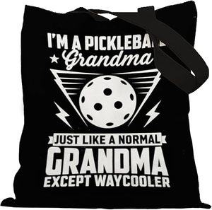 Pickleball bà Tote Túi thể thao vui chủ đề Vải Tote cho phụ nữ tái sử dụng hàng tạp hóa mua sắm túi - Product Image 1