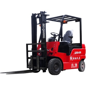 電動フォークリフト2500kg 2.5ton 3-5m自動フォークリフトドライブ4輪リチウム電池付き
