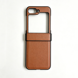 Étui en cuir PU couleur unie avec charnière intégrale, protection intégrale, antichoc, anti-traces de doigts, pour <span class=keywords><strong>Z</strong></span> <span class=keywords><strong>Flip</strong></span> 6/7/8, personnalisable en usine - Product Image 2