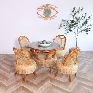 Chaise en rotin bas <span class=keywords><strong>balcon</strong></span> <span class=keywords><strong>salon</strong></span> maison petite chaise en bois massif simple <span class=keywords><strong>Mini</strong></span> chaise basse chinoise - Product Image 3