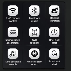 12V Kinder Elektro-Truck Auto mit Fernbedienung Plastik Batteriebetriebenes Spielzeug für 3-12 Jahre Alte Jungen und Mädchen - Product Image 3