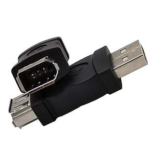 Adaptor Konverter Kamera <span class=keywords><strong>Firewire</strong></span> IEEE 1394 DC 6 Pin Female F ke USB M Male Baru - Product Image 2