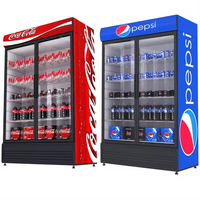 Réfrigérateur à Boissons Pepsi à Prix Bas avec Porte Vitrée pour Affichage et Promotion des Boissons – Congélateur Vertical
