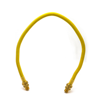 Tuyau de gaz flexible en acier inoxydable 3/4\" avec raccord en laiton pour gaz