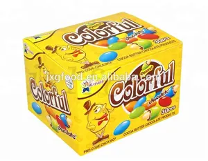 Halal Voedsel Sweets China Fabrikanten Ballen Van Choco Pinda Chocolade Kleur Candy