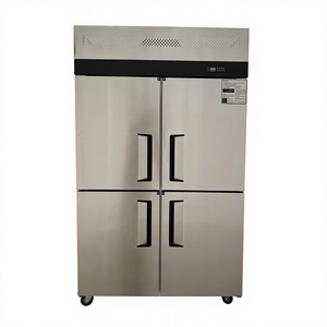 Congélateur vertical <span class=keywords><strong>compact</strong></span> commercial de luxe à quatre portes, zones de température supérieure et inférieure convertibles, étagères réglables - Product Image 2