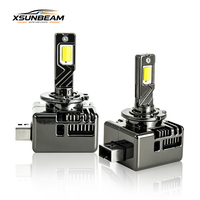 Ampoule de phare LED intelligente à décodage intelligent série D D1S, tricolore, haute luminosité, 35W, 4500LM