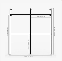 YIJIALE grande armoire simple meubles de chambre pliable assembler armoire