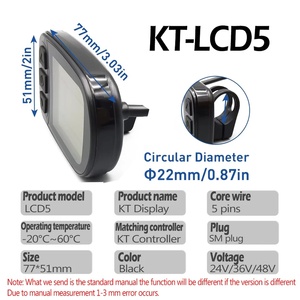 30A không chổi than KT điều khiển cho xe đạp điện & E-Scooter 36V 48V 1000W KT-LCD3 hiển thị bảng điều chỉnh phụ kiện cần thiết - Product Image 6