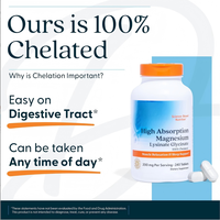 Tablet Magnesium Glycinate Lysinate Chelated 200mg 240 Tablet Label Pribadi Grosir, Daya Serap Tinggi, Mendukung Tidur & Otot