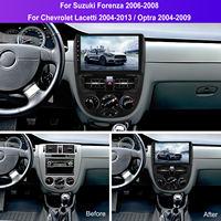 Autoradio Android Podofo 10'' 4+64G Carplay Android Auto pour Suzuki Forenza 2006-2008/Chevrolet Lacetti/Optra 2004-2013 GPS RDS