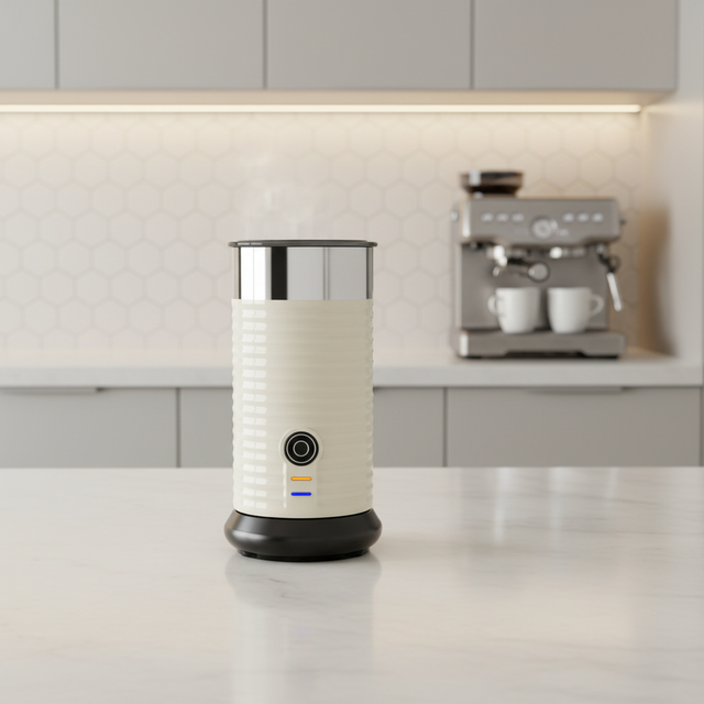 Electric Automatic Plastic Milk Frother with Cold and Hot Milk Heating Function for Household Use