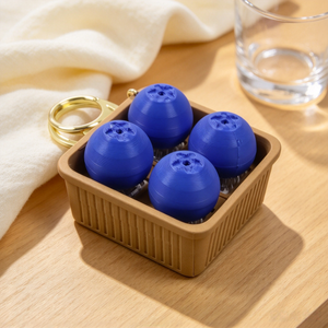 Llavero Antiestrés con Botón de Presión, Diseño de Cesta de Picnic de Frutas Impreso en 3D, Colgante Realista en 3D - Product Image 4