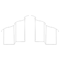 Arco de Boda Personalizable con Soporte, Estructura Ondulada, Tubos y Cortinas, Fondo de Arco, Exhibición de Truss