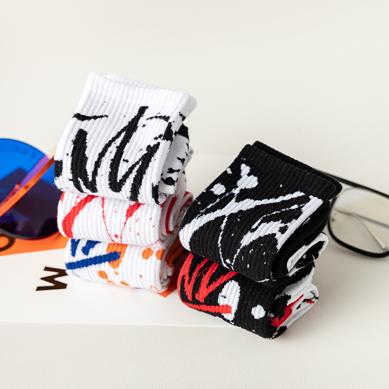 Manufacture Fashion Men's Basketball Sports Socks Hip-hop High Street Skateboard Socks