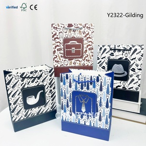 Bolsas de Papel Personalizadas CMYK con Asas, Bolsas Pequeñas de Color para <span class=keywords><strong>Hombre</strong></span>, Bolsas de Papel Kraft de Lujo Clásicas y de Alta Calidad - Product Image 2