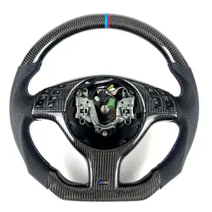 FOR BMW M3 E46 E39 E53 330ci 325i Steering Wheel Carbon Fiber Handmade Leather Customized Car Steering Wheel