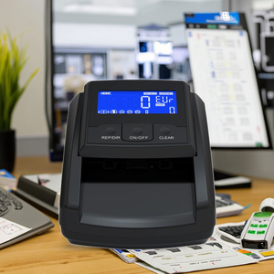 LCDディスプレイ付きポータブルミニビル検出器USD EURマネー検出器600手形/分プラスチック材料 - Product Image 1
