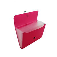 Carpeta portátil extensible 13 organizador de archivos de acordeón de cuerda de bolsillo A6 plástico para tarjetas, cupones, recibos
