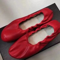 Chaussures de gymnastique acrobatique Lappade, unisexe, dessus en cuir véritable, semelle en caoutchouc, noir, taille 44