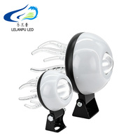 LELANPU - Foco Auxiliar LED para Motocicleta con Diseño de Medusa, Mini Faro Antiniebla, Lámpara de Proyección RGB para Motocicleta, Scooter, ATV