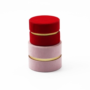 Biodegradable Customized Jewelry <b>Case</b> Custom Velvet Dropped-waist Paper Cylinder for Jewelry Necklace Finger Rings <b>Earring</b> - Product Image 6