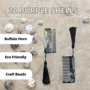 20 Piezas de Conchas Naturales de Cuerno de Búfalo Morado, 2-3 cm, Ecológicas, Hechas a Mano, Pequeñas Conchas Marinas para Decoración de Bodas Náuticas, Regalo - Product Image 2