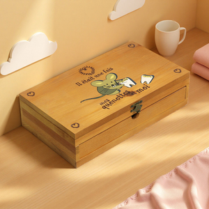 Boîte à dents en bois pour enfants, collection personnalisée, souris, fée, souris, boîte à souvenirs, boîte à <span class=keywords><strong>lait</strong></span> - Product Image 6