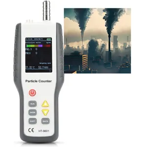 HT 9600 Recording Tester Monitor Air Quality Machine Laser Dust Clean Room Particle Counter