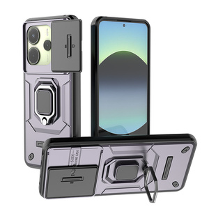 Nouvelle coque de téléphone en TPU+PC avec anneau magnétique rotatif à 360 degrés et clapet coulissant pour Xiaomi 15T 14T 14 Pro/14 Ultra/Poco F6 F7 X7 Pro - Product Image 5
