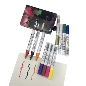 油基油墨细点涂料记号笔12色定制标志油基快干永久记号笔