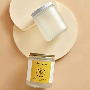 Barattoli per conserve di insalata di muratore con lati dritti in vetro da 9 once con coperchi in metallo dorato da 70mm per gelatine confetture bomboniere crafting candle - Product Image 5