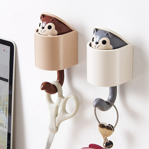 Wholesale Cute Squirrel <b>Plastic</b> Decoration Hanger Wall Self Adhesive Hook for Children - Product Image 2
