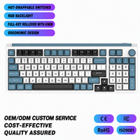 Nouveau clavier mécanique sans fil 98 touches, trois modes, 2.4G USB, plastique, RGB, hot-swap, Type-C, pour jeux, bureau, ordinateur