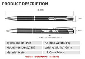 Bolígrafo Metálico de Lujo Personalizado con Logotipo Promocional, Grabado Láser, Publicidad Personalizada - Product Image 6