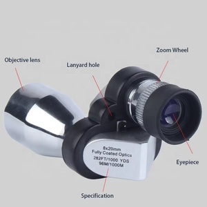 منظار أحادي محمول صغير بتكبير 8-20 مرة مع حامل لمشاهدة الطيور والصيد في الهواء الطلق - Product Image 4