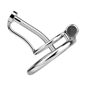 Frrk Newdesign Mannelijke Urethrale Katheter Roestvrijstalen Kuisheidsapparaat Cockkooi Penisplug Fixatie Haan Ring Lock Urethradilator - Product Image 2