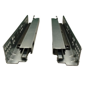 Rail de tiroir coulissant à extension complète en acier galvanisé réglable en 3D, fermeture douce et silencieuse, caractéristiques pour le mobilier de bureau et de cuisine - Product Image 1