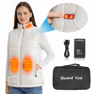 Chaleco Térmico Impermeable para Mujer, Ropa de Invierno para Exteriores, Chaqueta Ligera y Cálida con Cierre de Cremallera, Proveedor de Ropa de Moda de Algodón - Product Image 2