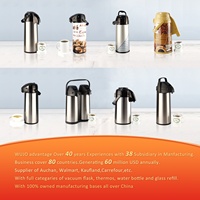 WUJO-bomba térmica de nivel 24hr, café, agua, té, Termo, dispensador de café