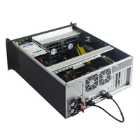 Casing Peladen Komputer ATX Kedalaman 480Mm Industri 4U Terbaru dengan Layar Sentuh LCD 11.6 Inci Resolusi 1366*768