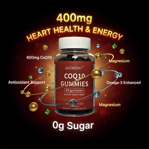 GUORENYY Gommose CoQ10 ad Alta Potenza 400mg con Omega-3, Magnesio e Vitamina B3 - Supporto per la Salute Cardiaca, Antiossidante ed Energizzante - 60 Pezzi - Product Image 2