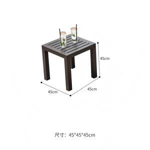 Modern Weather-resistant steel <b>Outdoor</b> <b>Side</b> <b>Table</b> Set for Hotel Garden Poolside Villa hotel Patio Use dining <b>table</b> - Product Image 4