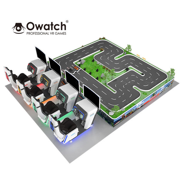 Commercial AR Electronic Car Racing Rides AR VR Gaming Simulator Competitive Racing Machine for Arcade Center Shopping Mall