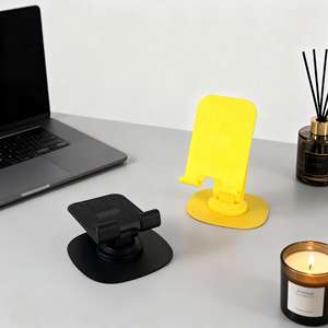 Support de téléphone portable pliable, antidérapant, rotatif, flexible, portable, personnalisable, compatible avec iPad, en alliage ABS noir, étanche - Product Image 5