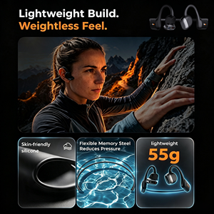 MusicCam - Cámara POV 2K Manos Libres, Auriculares Deportivos Inalámbricos Bluetooth con Conducción Ósea, Resistentes al Agua IP68, con Función de IA - Product Image 4